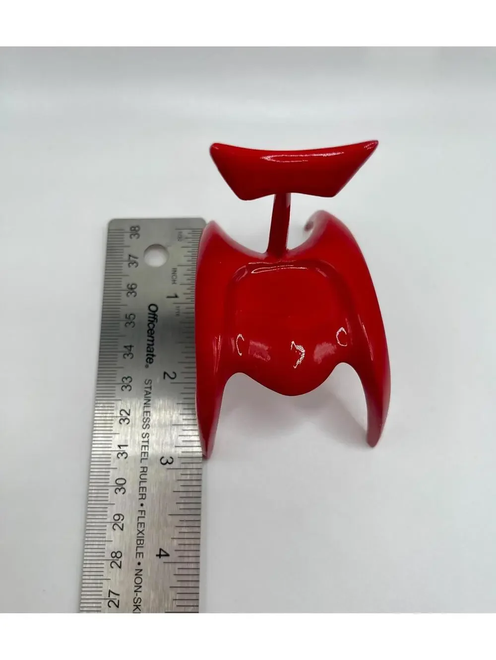 1:12 Scale Racing Red Chair, Take a Seat by Raine, Miniature Red MCM Doll Chair